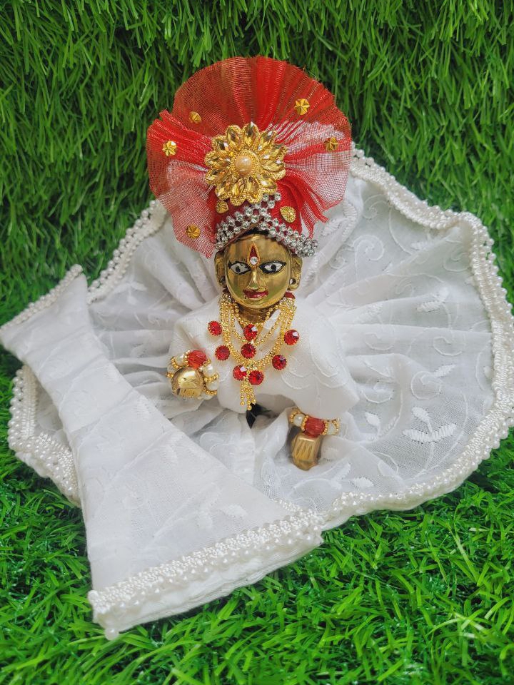 The Holy Mart Combo of 2 Multicolour Laddu Gopal Dresses Size 0-4, Kanha Ji  Dress, Ladoo Gopal Dress (Size 1, Red and Yellow) : Amazon.in: Home &  Kitchen