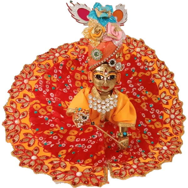 Red and yellow poshak