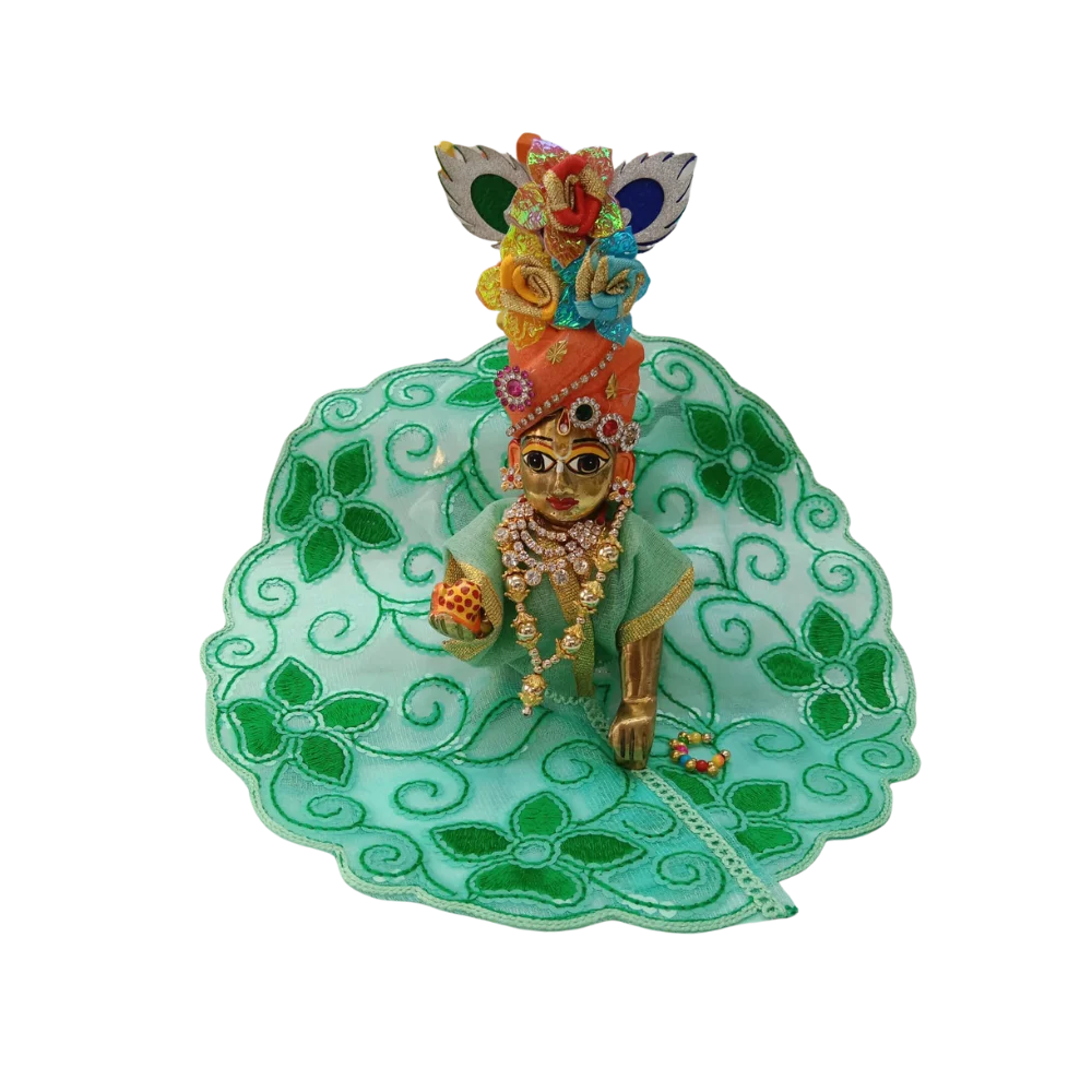 Kanha Ji Green Dress