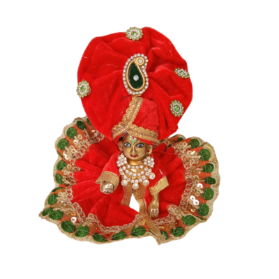 Laddu Gopal Red Dress