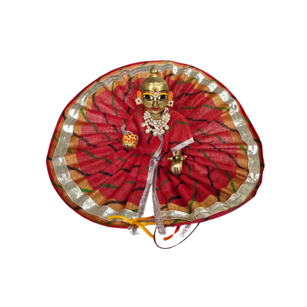Summer Special Laddu Gopal Dress | Lahariya Design | Kanha Ji Cotton Dress | Size 5