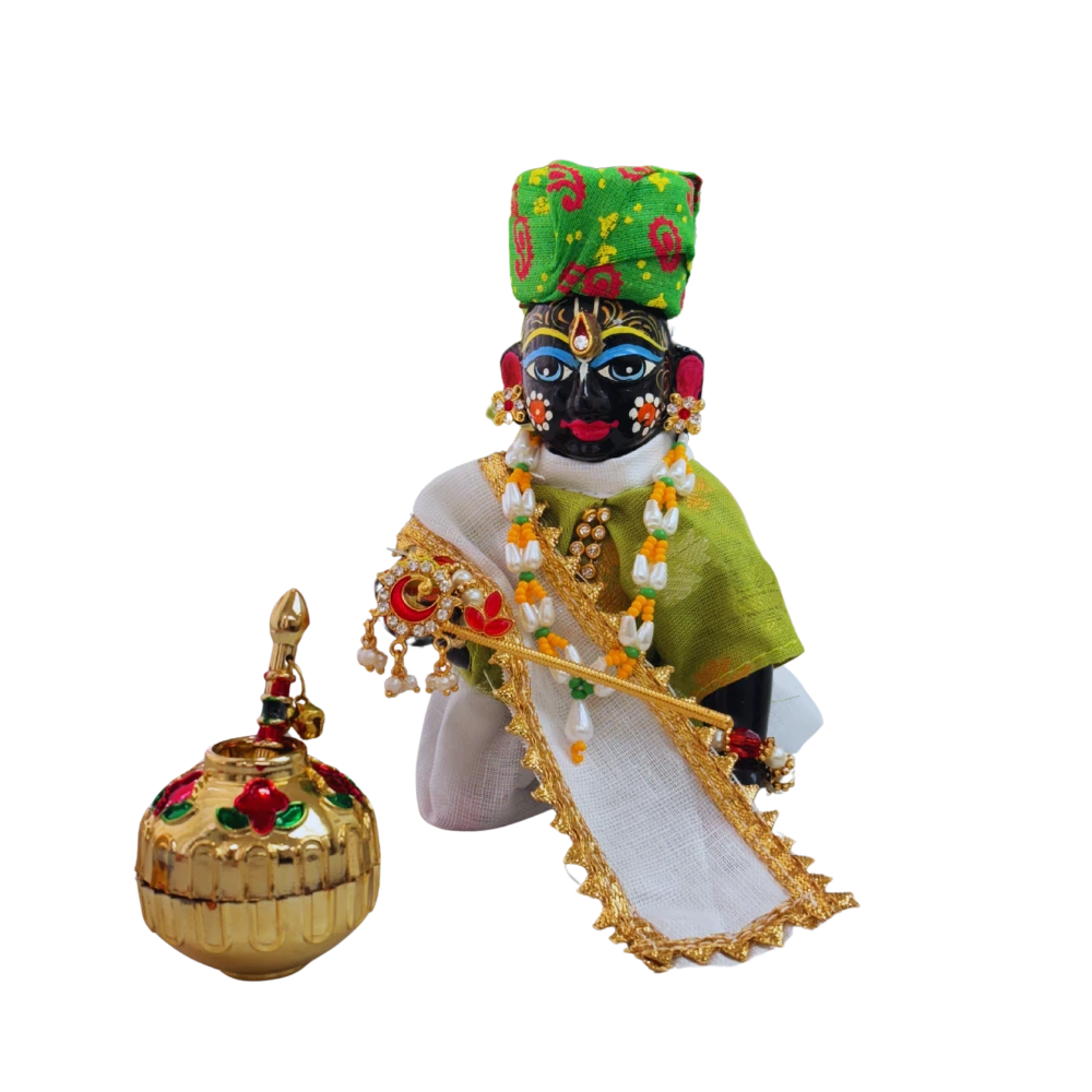 Laddu Gopal dhoti kurta with pagdi dress
