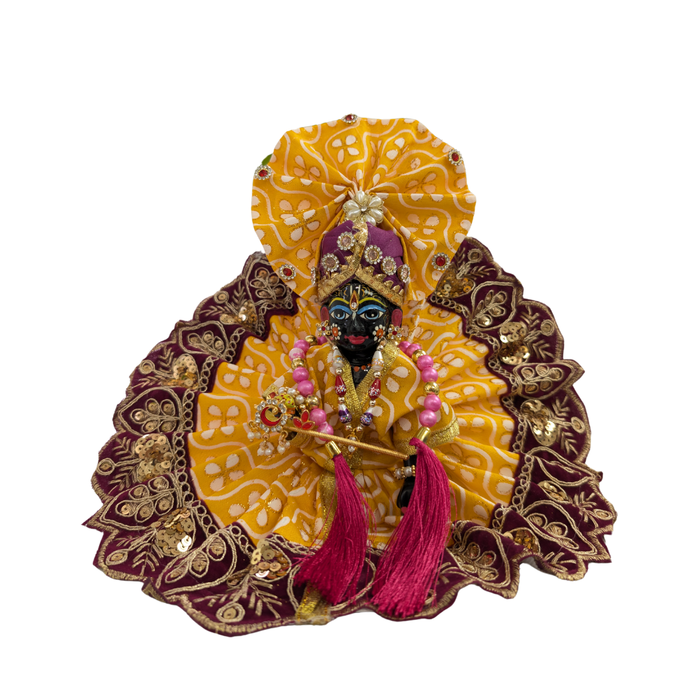 Laddu Gopal Yellow Dress