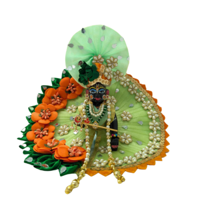 Laddu Gopal Green Dress
