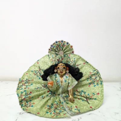 bal gopal size 0 1 designer green summer dress with pagri